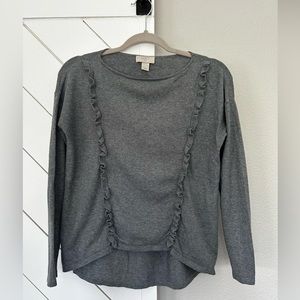 Loft Ruffle Trim Sweater